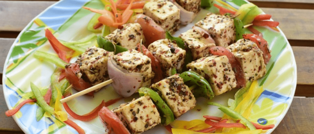Easy Paneer Tikka Recipe (Delicious Grilled Paneer Cubes with Spices)